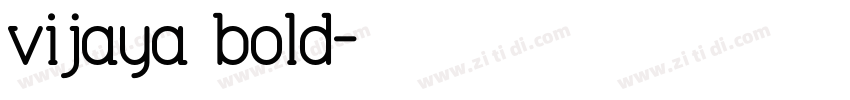 vijaya bold字体转换